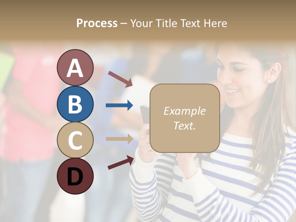 Attractive Casual Hispanic PowerPoint Template