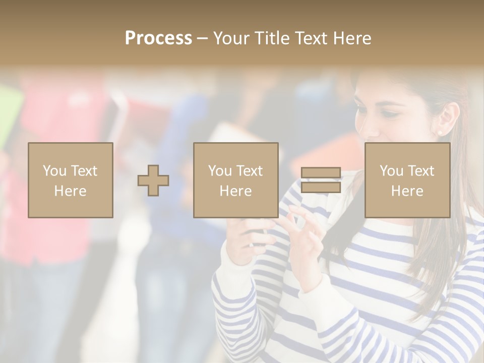Attractive Casual Hispanic PowerPoint Template