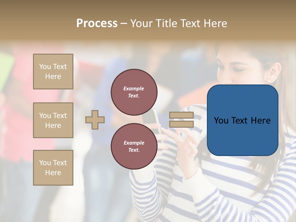 Attractive Casual Hispanic PowerPoint Template