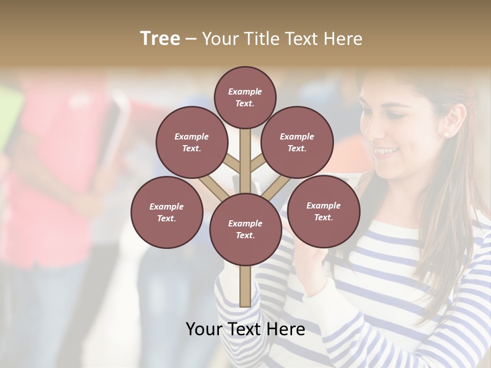 Attractive Casual Hispanic PowerPoint Template