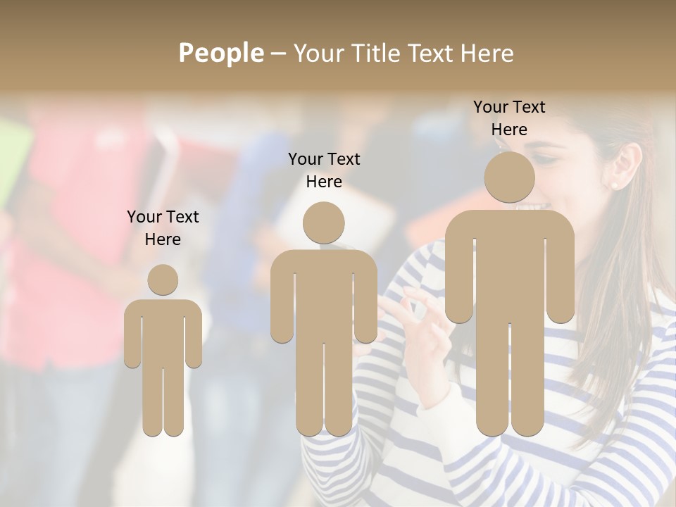 Attractive Casual Hispanic PowerPoint Template