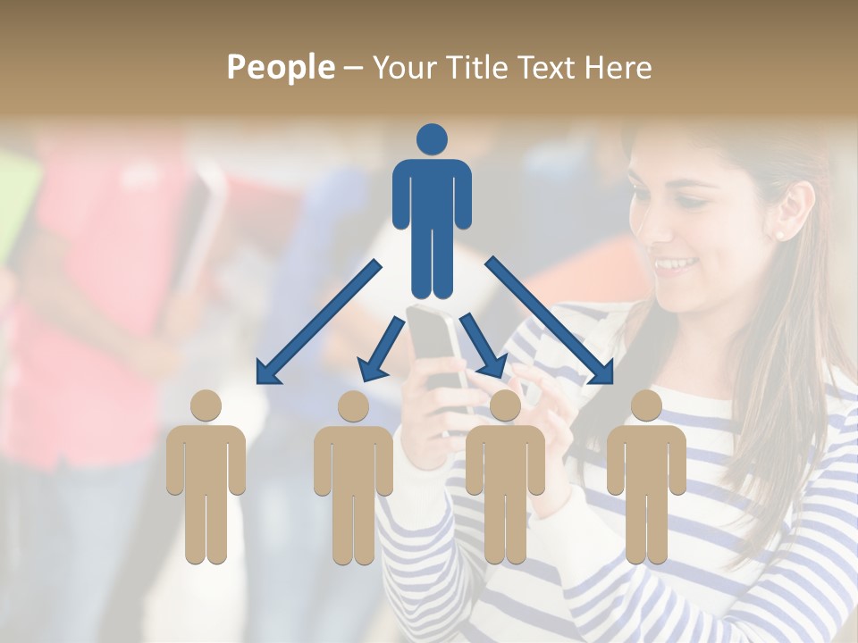 Attractive Casual Hispanic PowerPoint Template