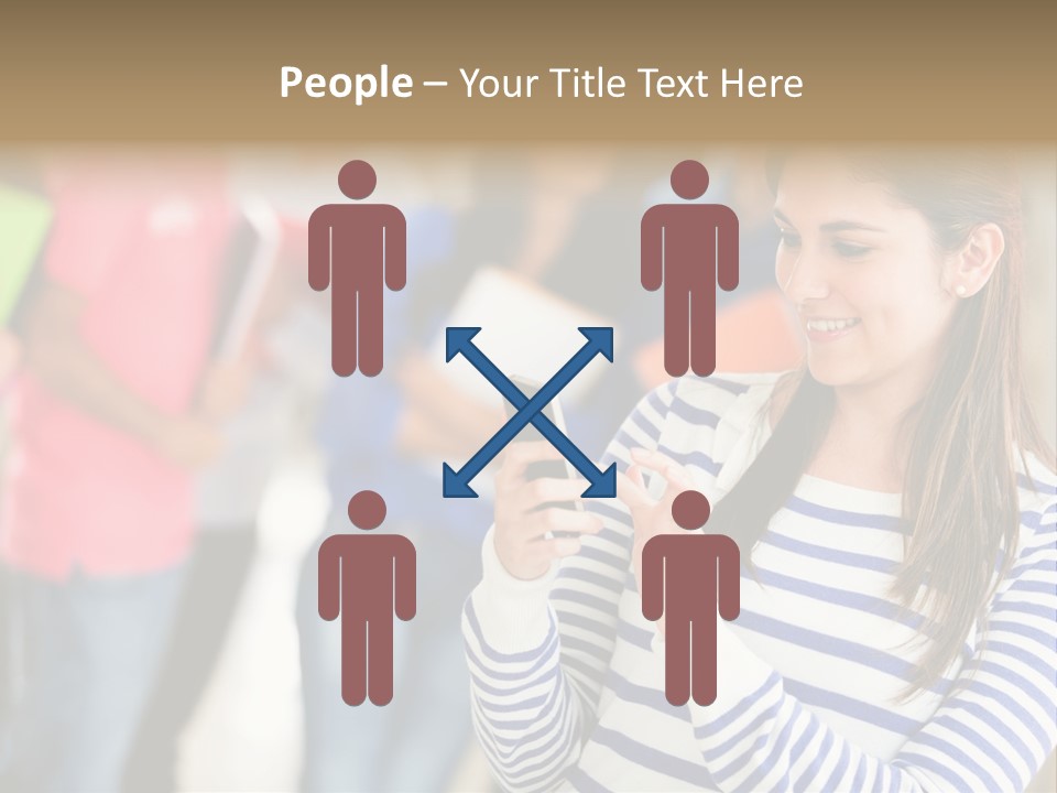 Attractive Casual Hispanic PowerPoint Template