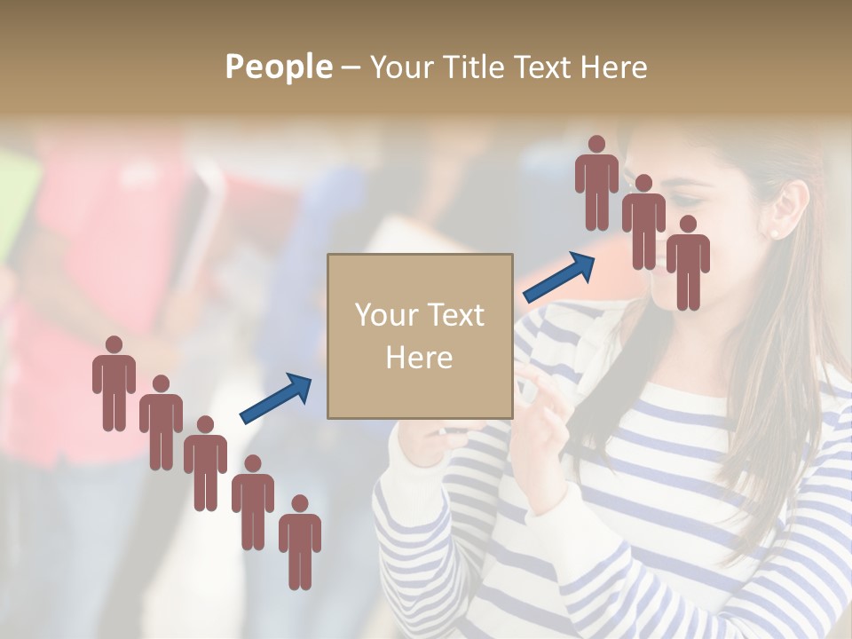 Attractive Casual Hispanic PowerPoint Template