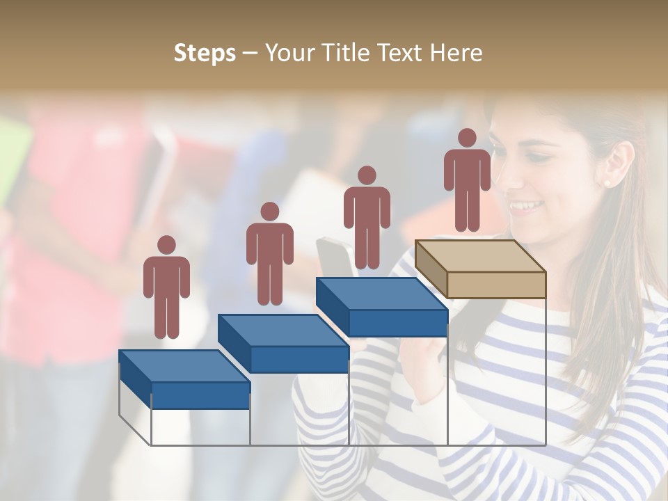 Attractive Casual Hispanic PowerPoint Template