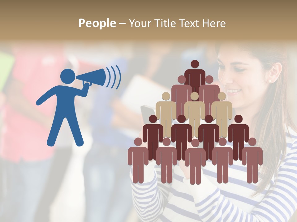 Attractive Casual Hispanic PowerPoint Template