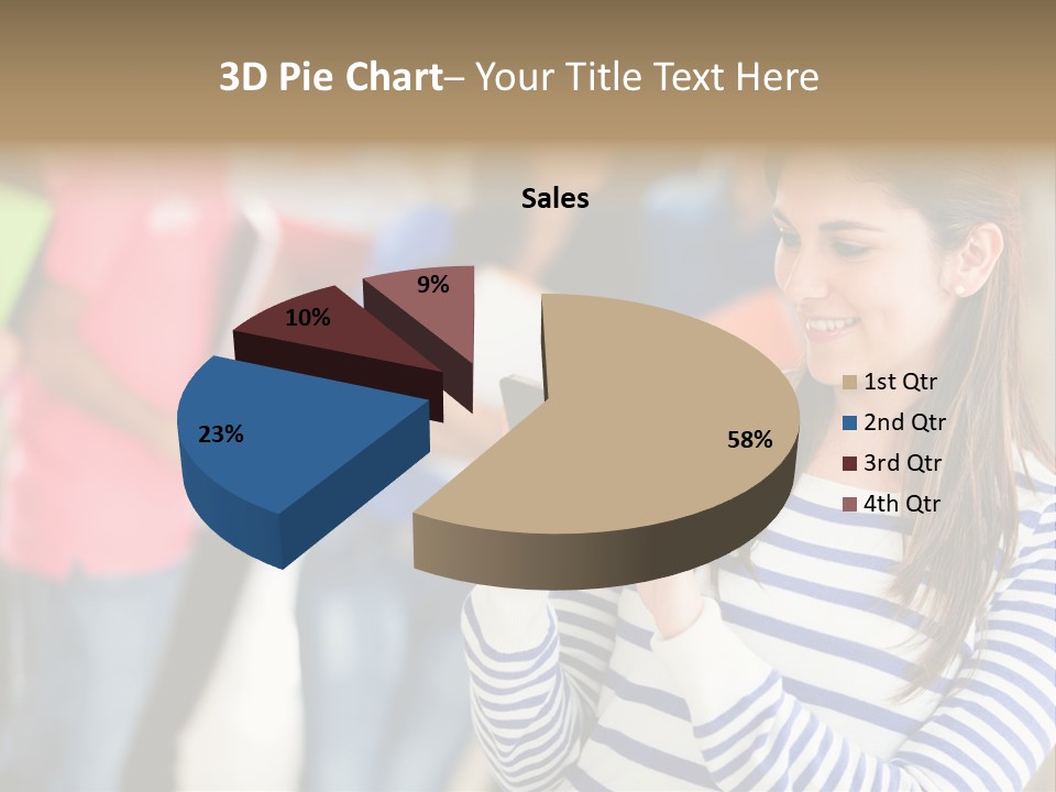 Attractive Casual Hispanic PowerPoint Template