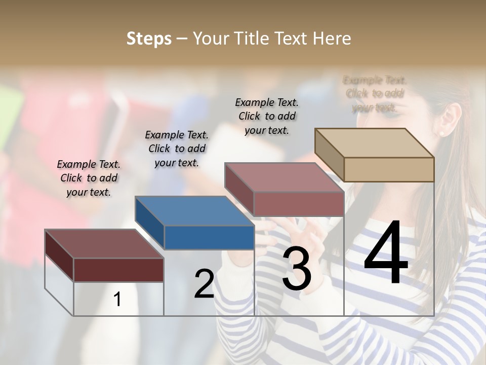 Attractive Casual Hispanic PowerPoint Template