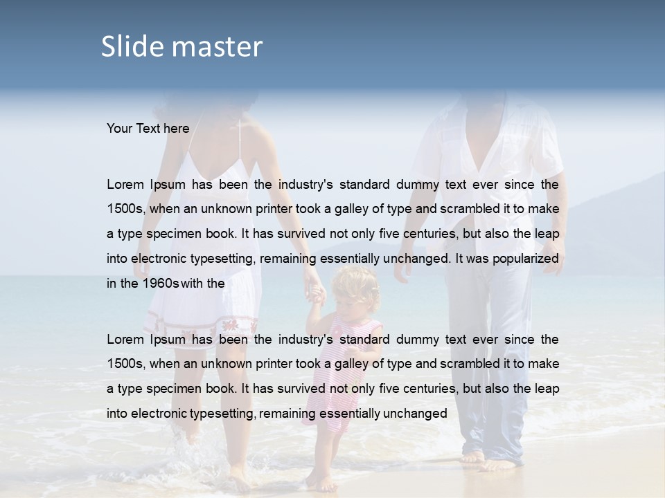 Waterside Journey Child PowerPoint Template