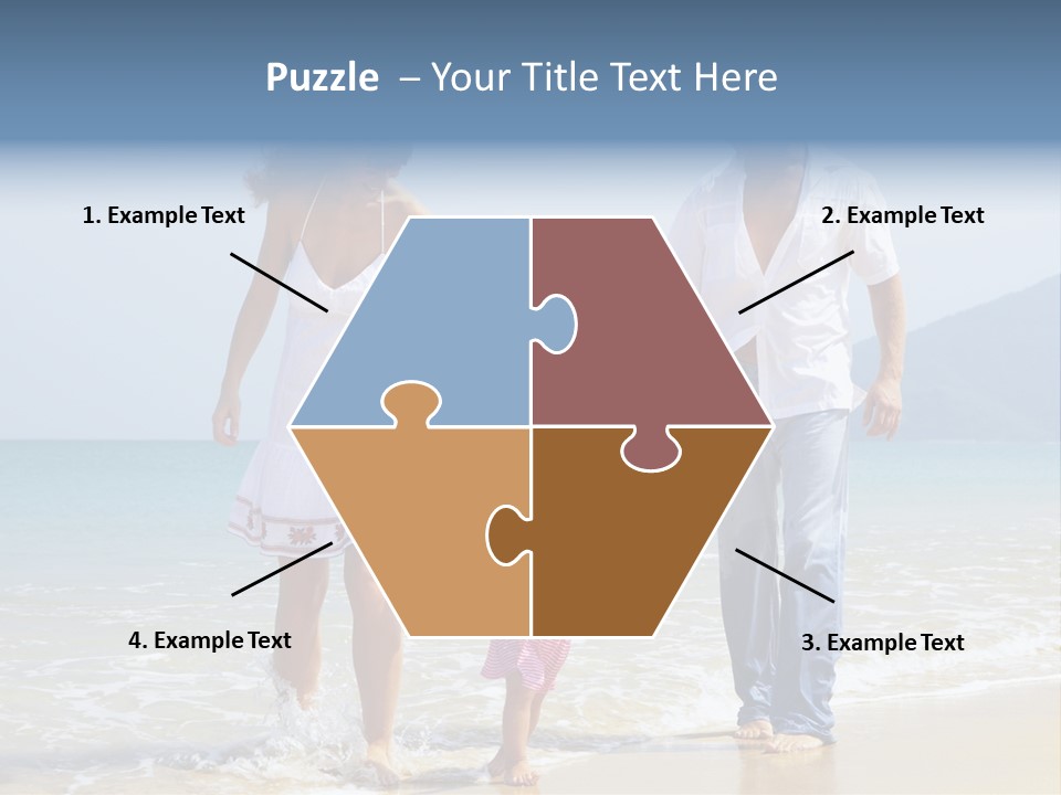 Waterside Journey Child PowerPoint Template