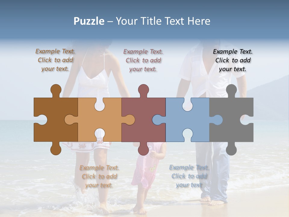 Waterside Journey Child PowerPoint Template