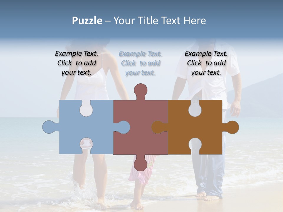 Waterside Journey Child PowerPoint Template