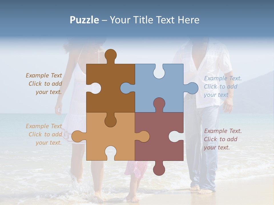 Waterside Journey Child PowerPoint Template