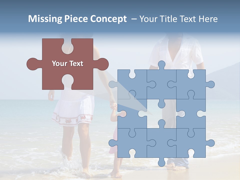 Waterside Journey Child PowerPoint Template