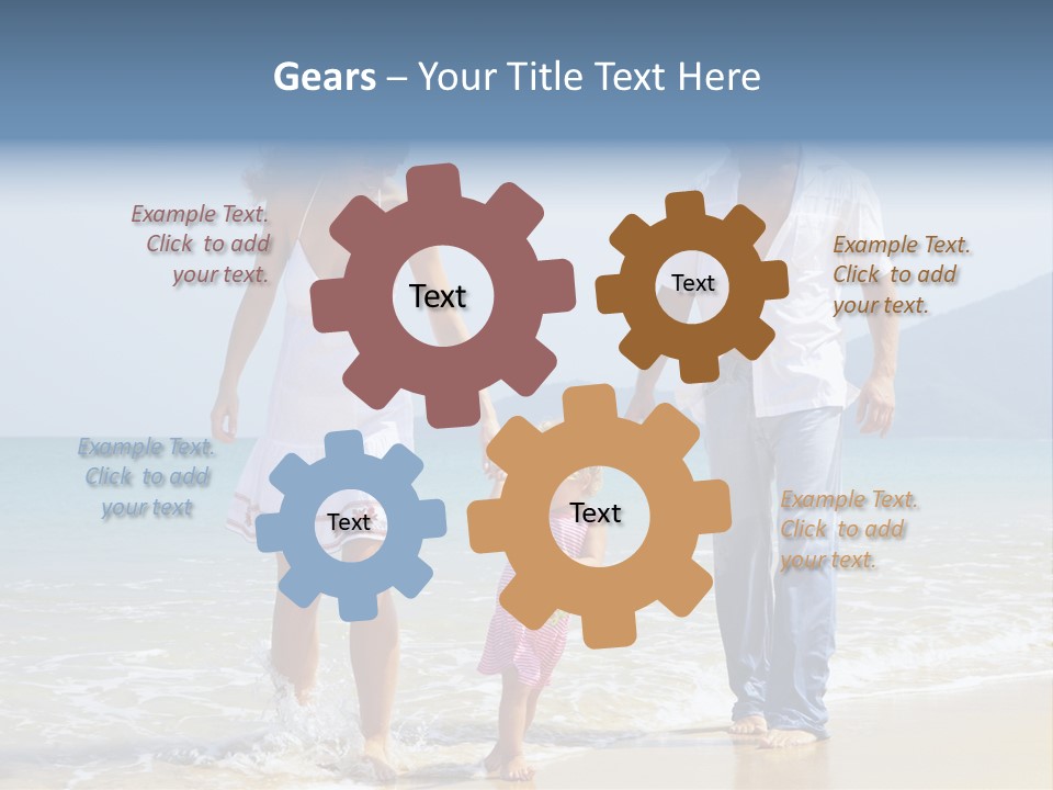 Waterside Journey Child PowerPoint Template