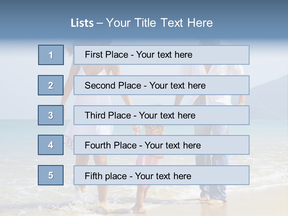 Waterside Journey Child PowerPoint Template