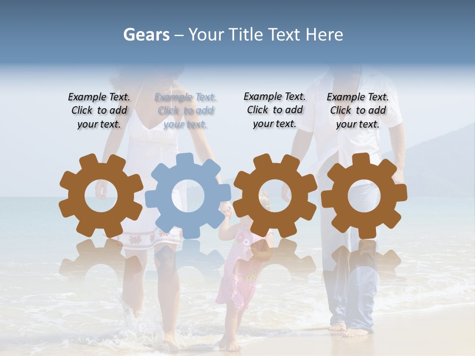 Waterside Journey Child PowerPoint Template