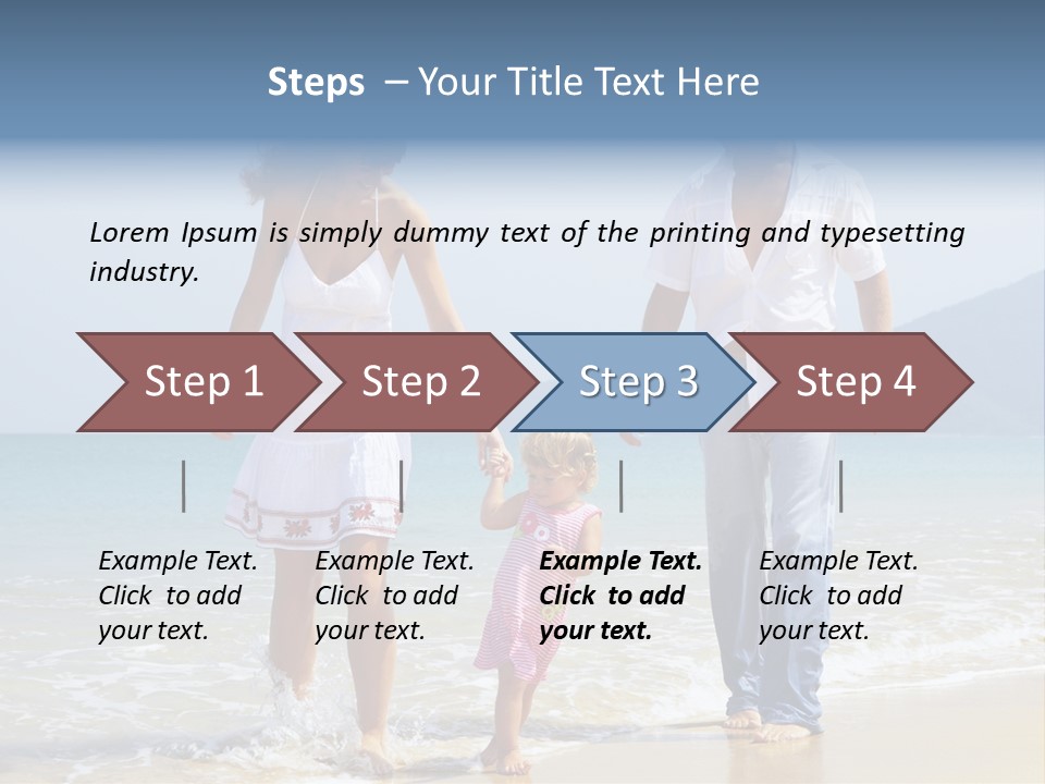 Waterside Journey Child PowerPoint Template