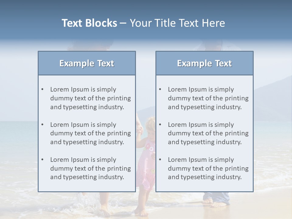 Waterside Journey Child PowerPoint Template