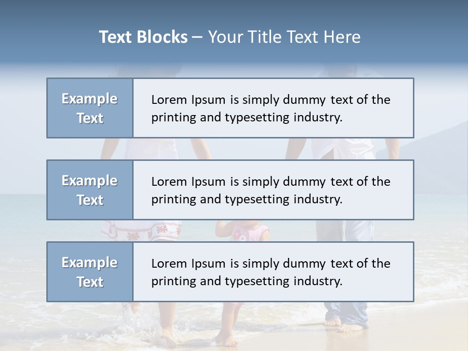 Waterside Journey Child PowerPoint Template