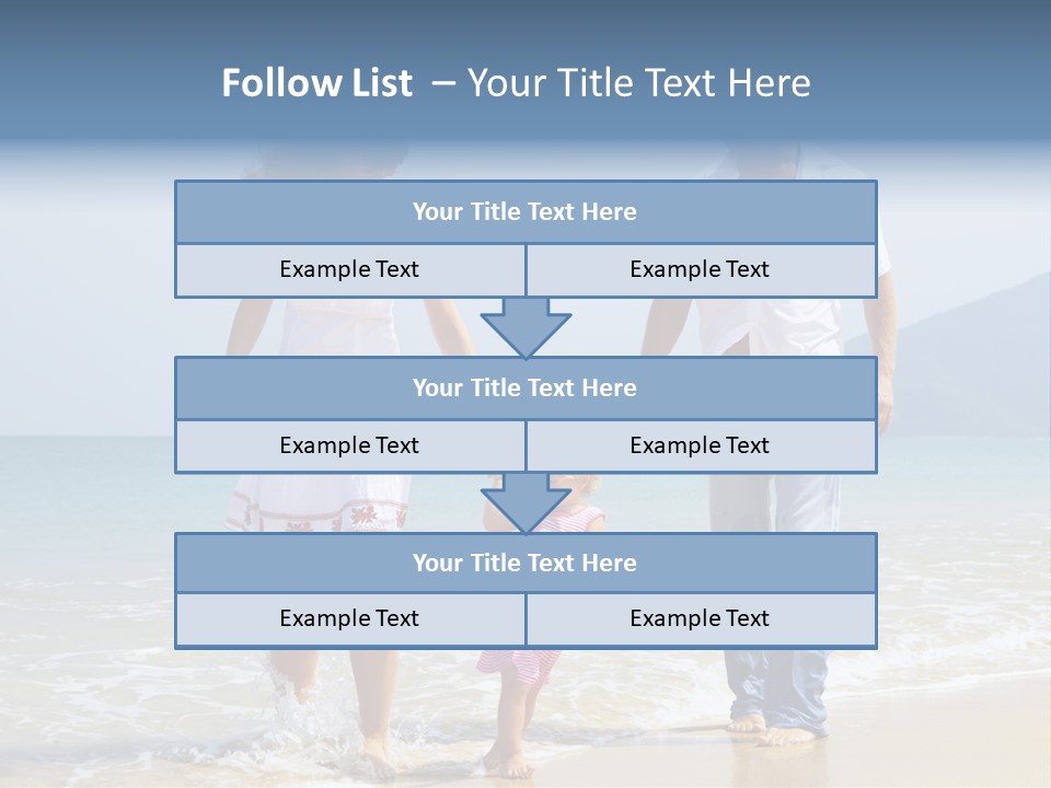 Waterside Journey Child PowerPoint Template