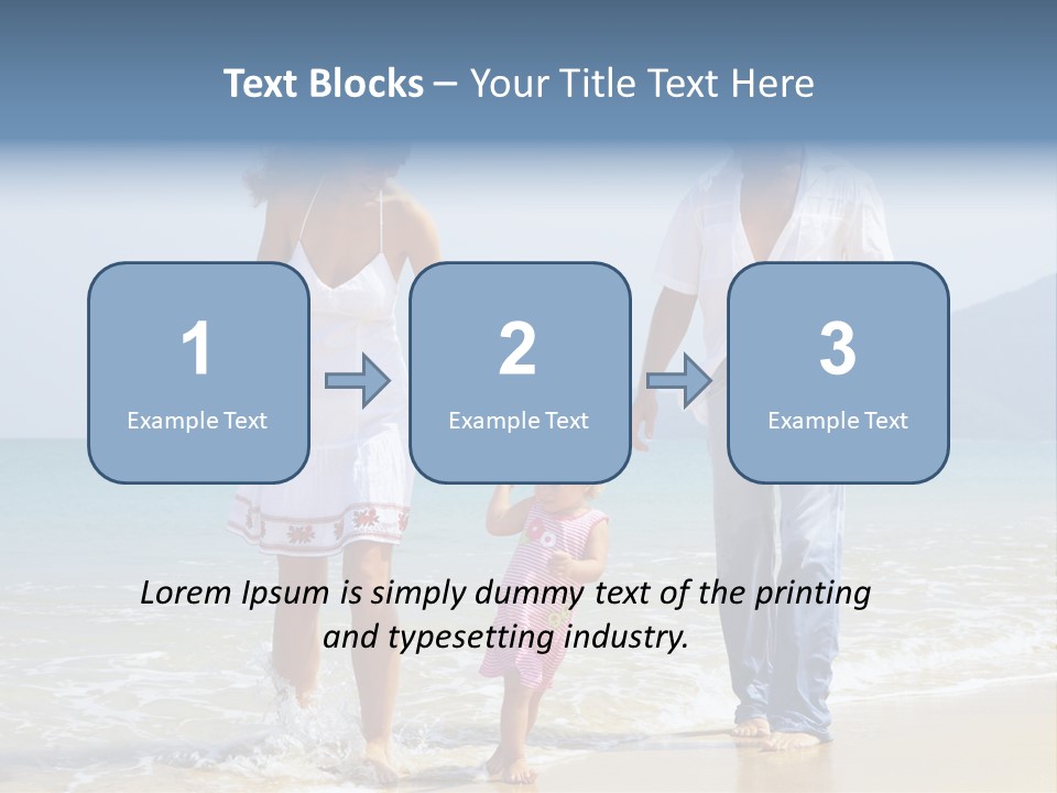 Waterside Journey Child PowerPoint Template