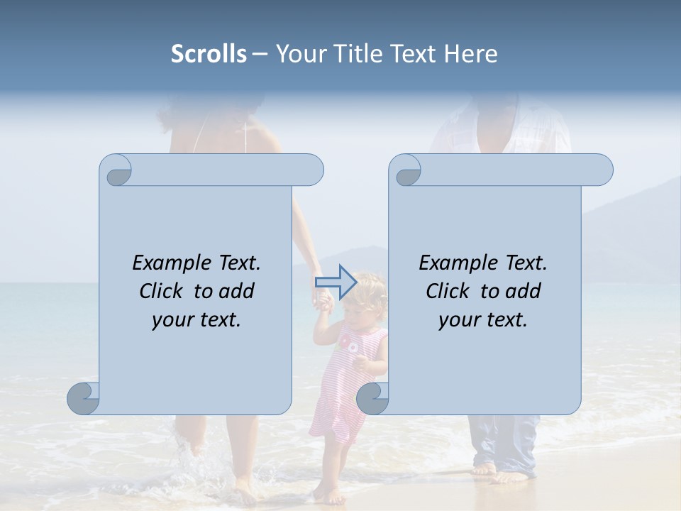 Waterside Journey Child PowerPoint Template