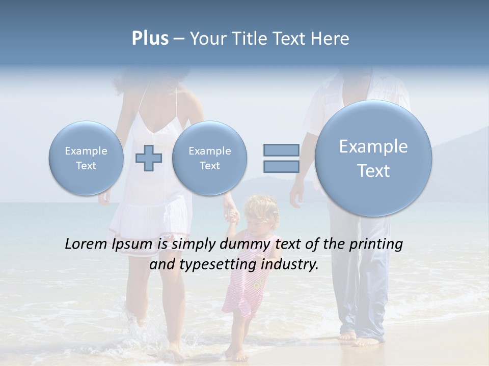 Waterside Journey Child PowerPoint Template