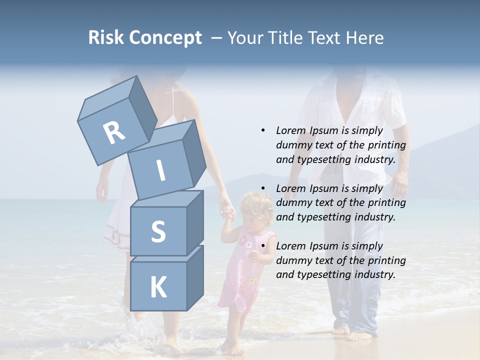 Waterside Journey Child PowerPoint Template