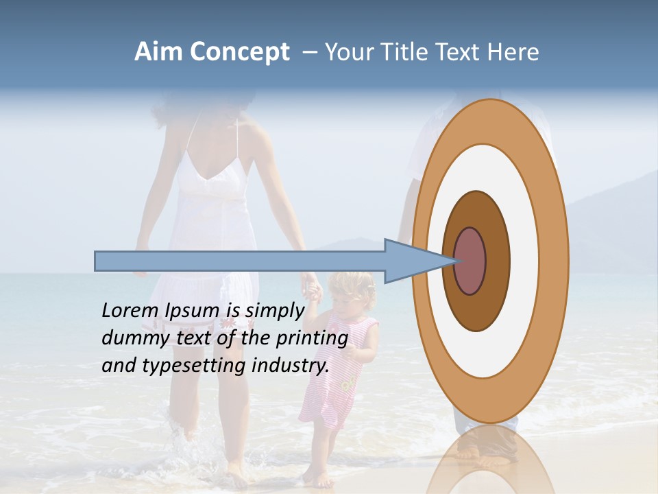 Waterside Journey Child PowerPoint Template