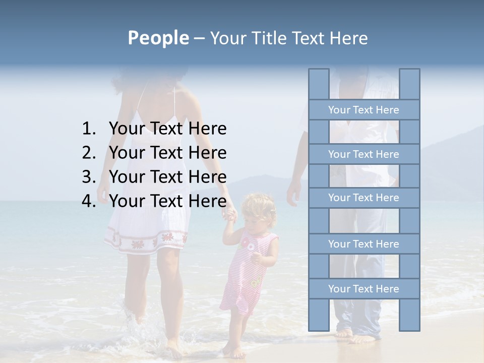 Waterside Journey Child PowerPoint Template