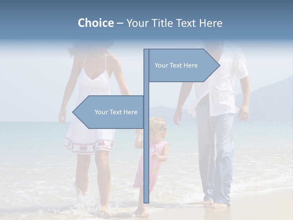 Waterside Journey Child PowerPoint Template