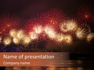 Sails Night A Palace PowerPoint Template