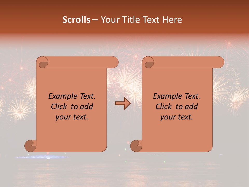 Sails Night A Palace PowerPoint Template