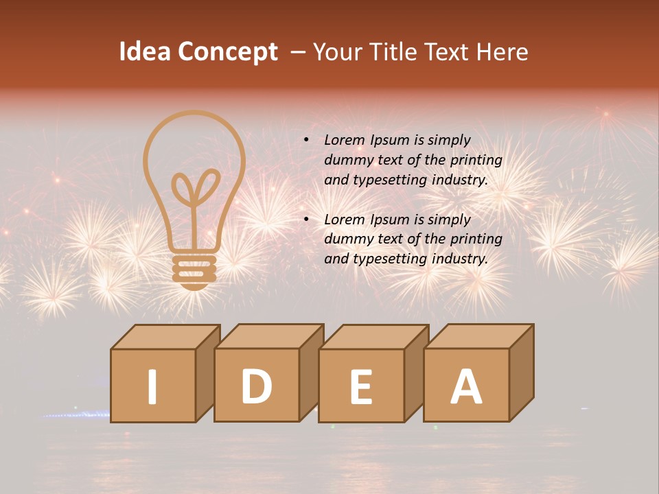 Sails Night A Palace PowerPoint Template