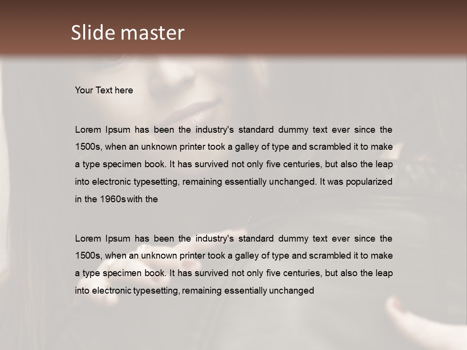 Outside Man Young PowerPoint Template