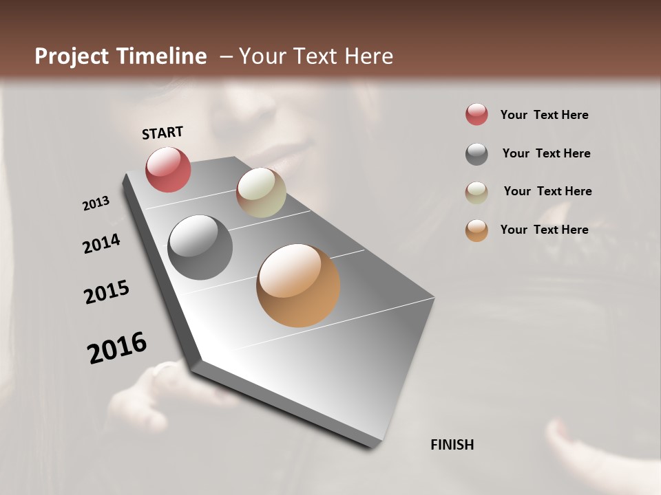 Outside Man Young PowerPoint Template