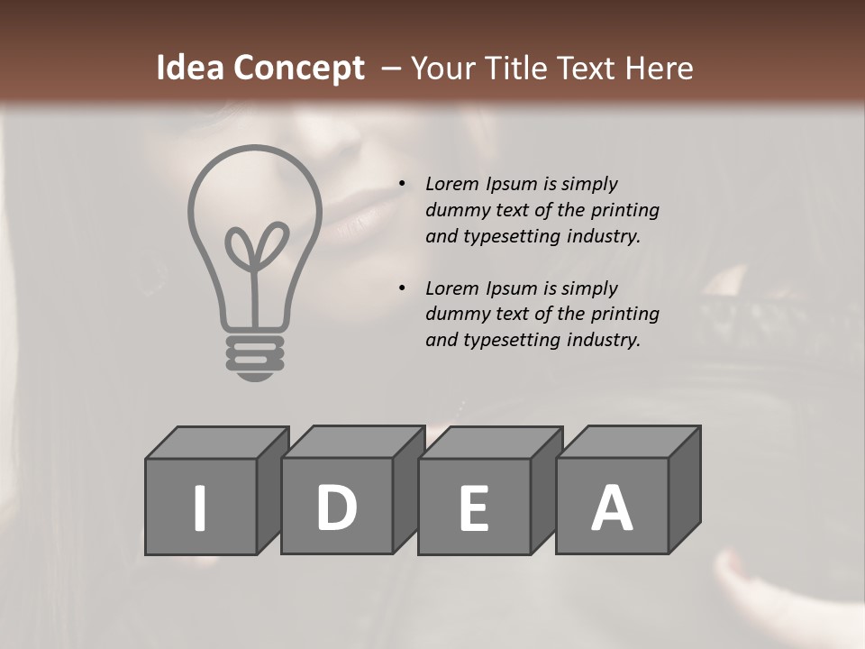 Outside Man Young PowerPoint Template