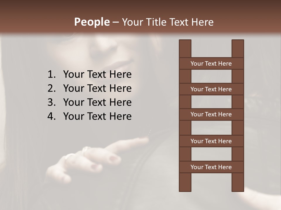 Outside Man Young PowerPoint Template