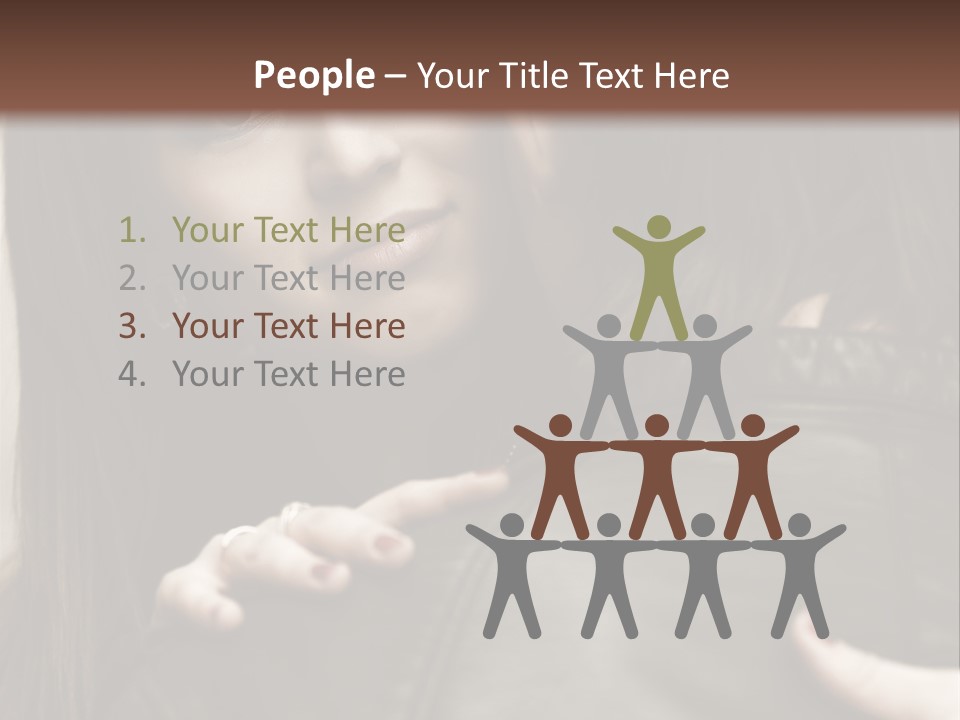 Outside Man Young PowerPoint Template