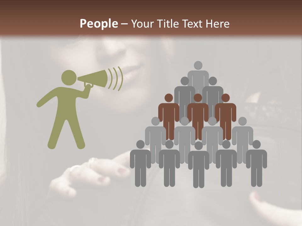 Outside Man Young PowerPoint Template