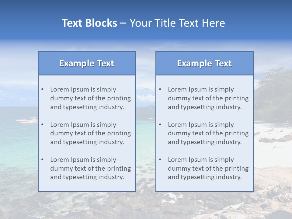 Foliage Surf Rock PowerPoint Template