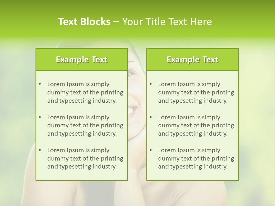 Lady Complexion Wellness PowerPoint Template