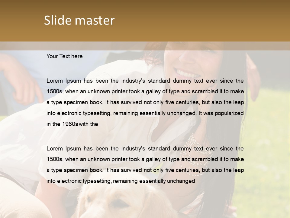 Partner Portrait Man PowerPoint Template