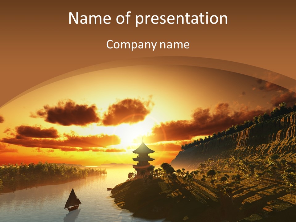 China Religion Culture PowerPoint Template