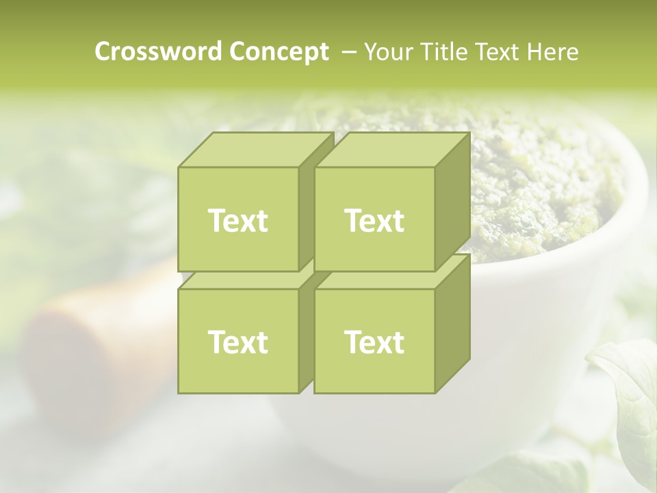 Pine Nuts Mediterranean Food Fresh PowerPoint Template