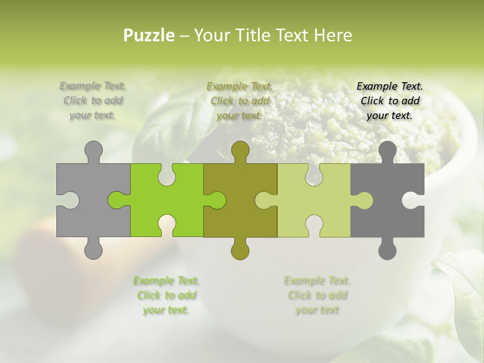 Pine Nuts Mediterranean Food Fresh PowerPoint Template