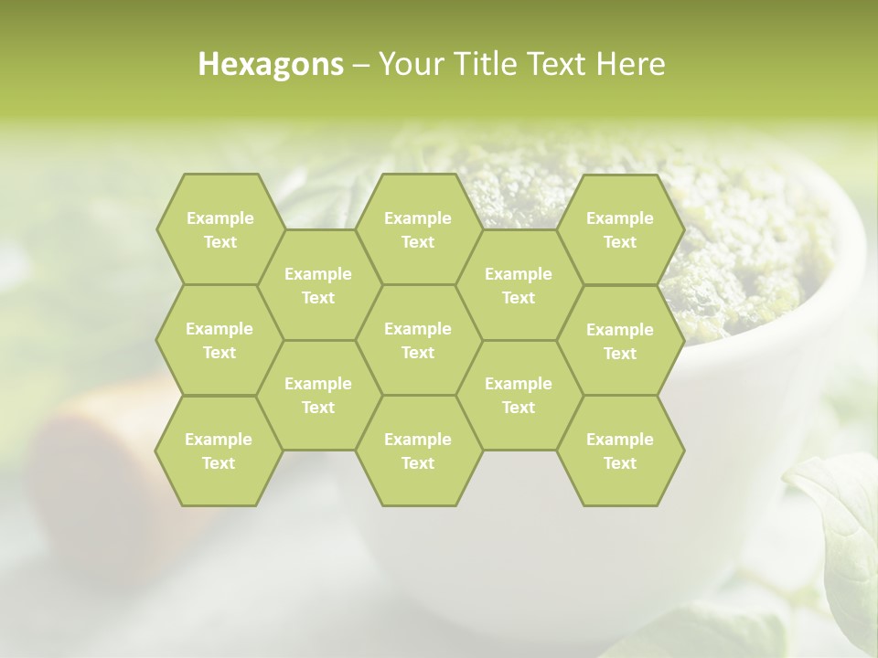 Pine Nuts Mediterranean Food Fresh PowerPoint Template