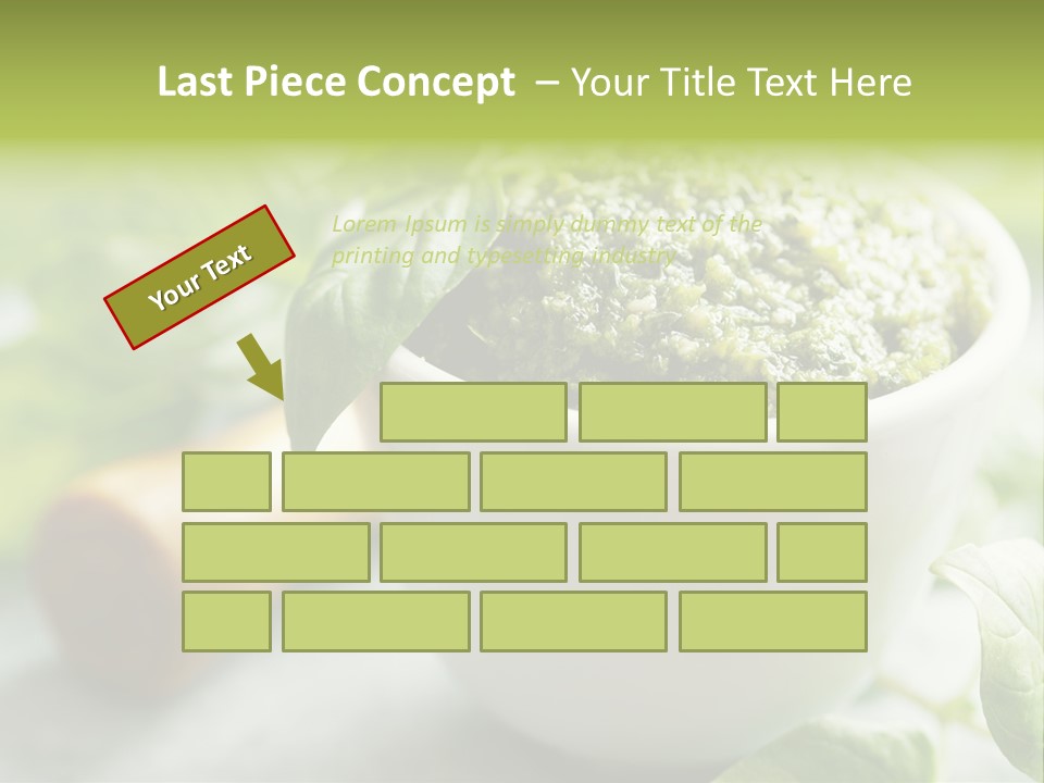 Pine Nuts Mediterranean Food Fresh PowerPoint Template