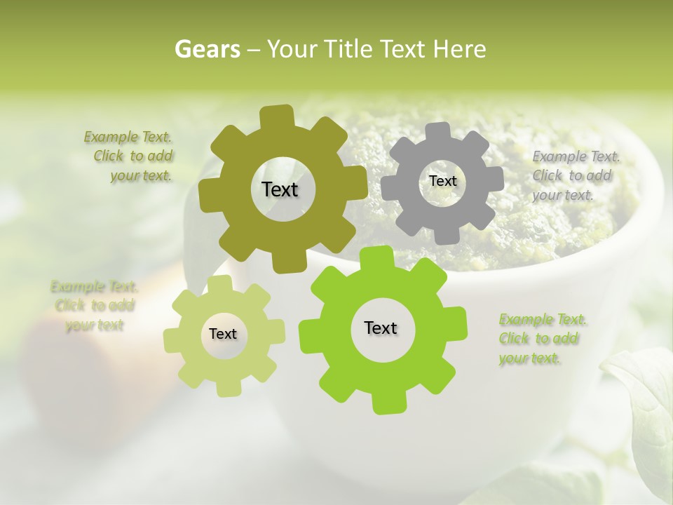 Pine Nuts Mediterranean Food Fresh PowerPoint Template